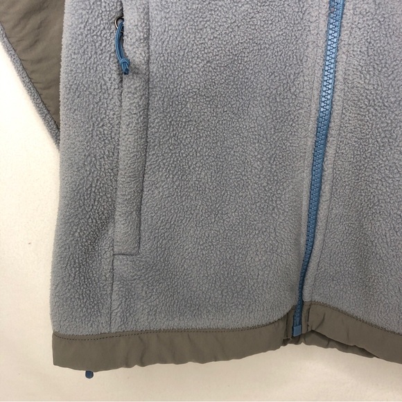 Women's The North Face TNF Gray Fleece Denali Bomber Full Zip Up Jacket Sz XS - Picture 6 of 10
